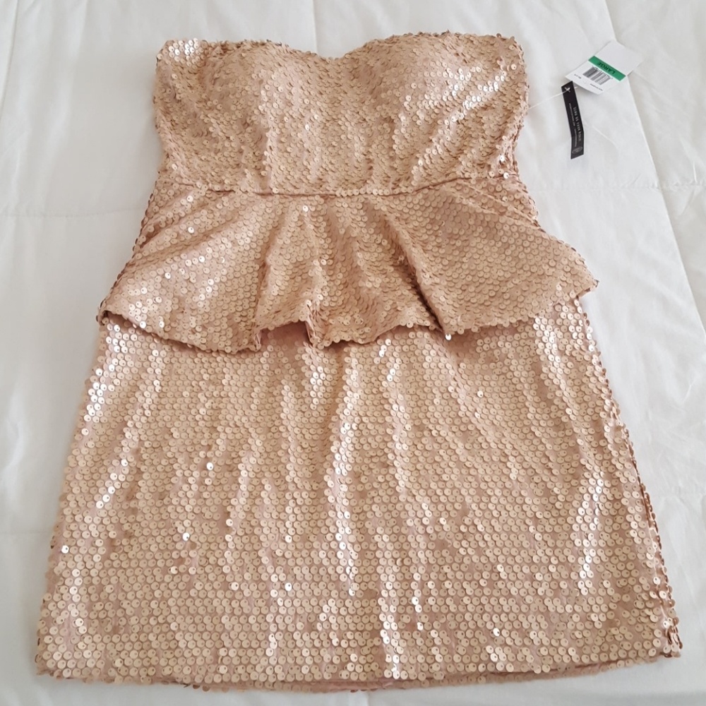New sequined pink dress